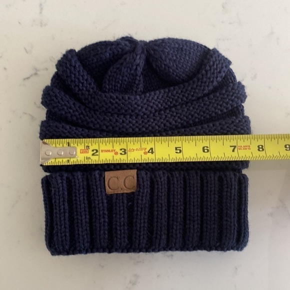 CC Beanie New Women's Knit Slouchy Thick Cap Hat Unisex Solid Color C.C Beanie - Picture 12 of 12